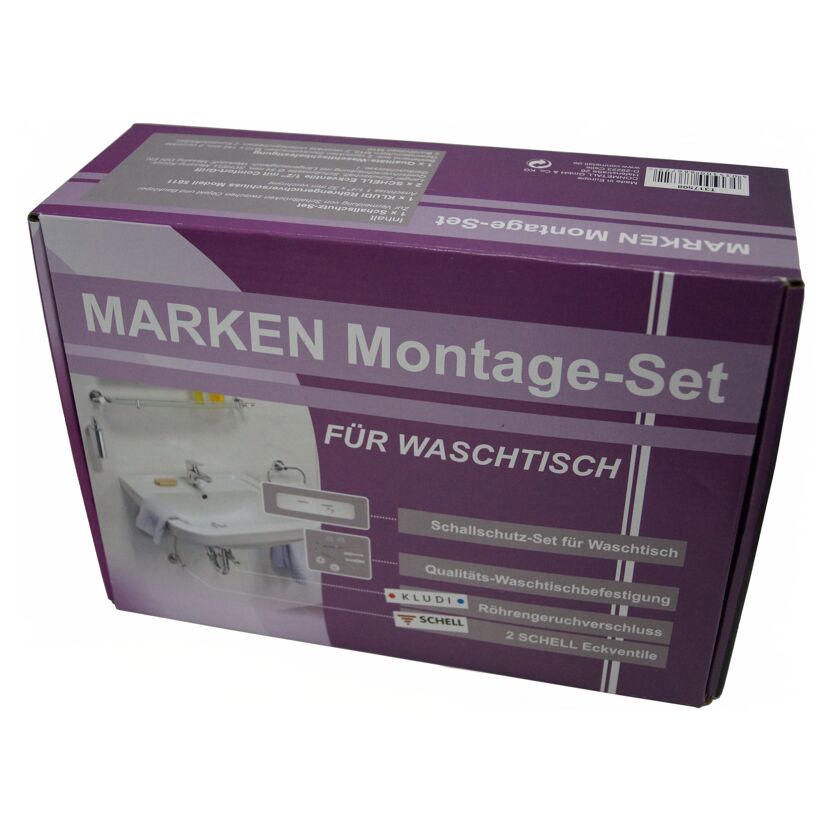 Marken Montage-Set für Waschbecken.