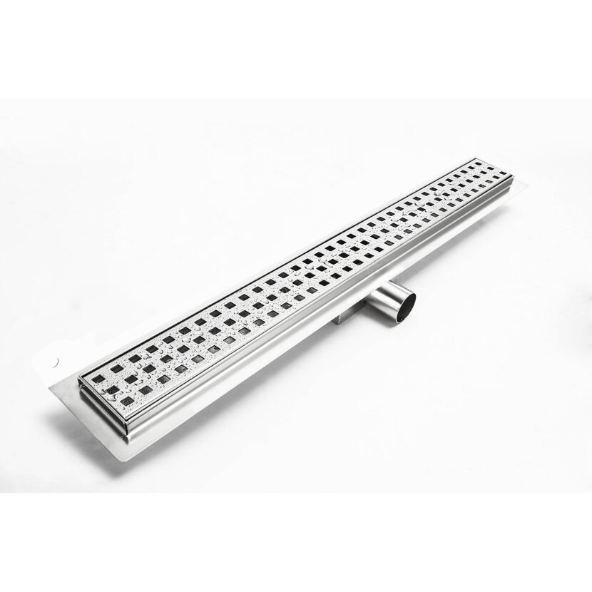 Duschrinne 80 cm, drei Reihen gelocht