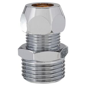 Verschraubung Metall 1/2" AG x 10 mm DG
