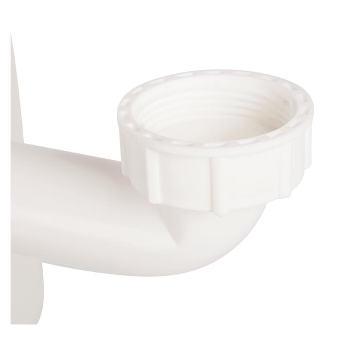 Dallmer Raumsparsiphon weiß 1 1/4" x Ø 32 mm, für unterfahrbare Waschtische