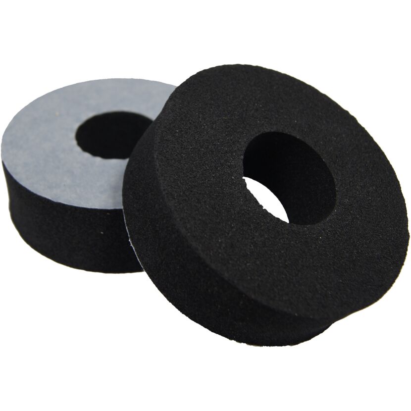 Zwei schwarze Dichtungen für Wandarmaturen