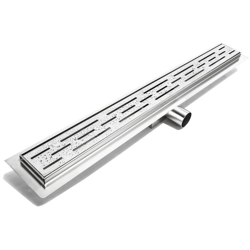 Duschrinne 70cm, drei Reihen Schlitze
