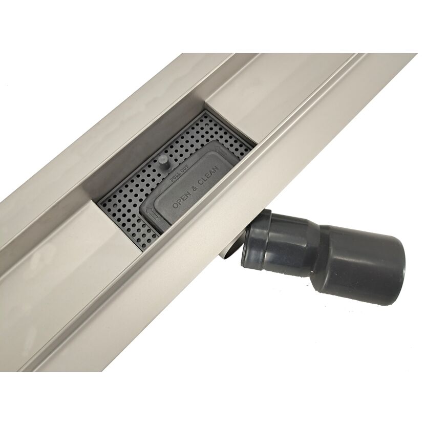 Duschrinne mit Ablauf und herausnehmbarem Sieb