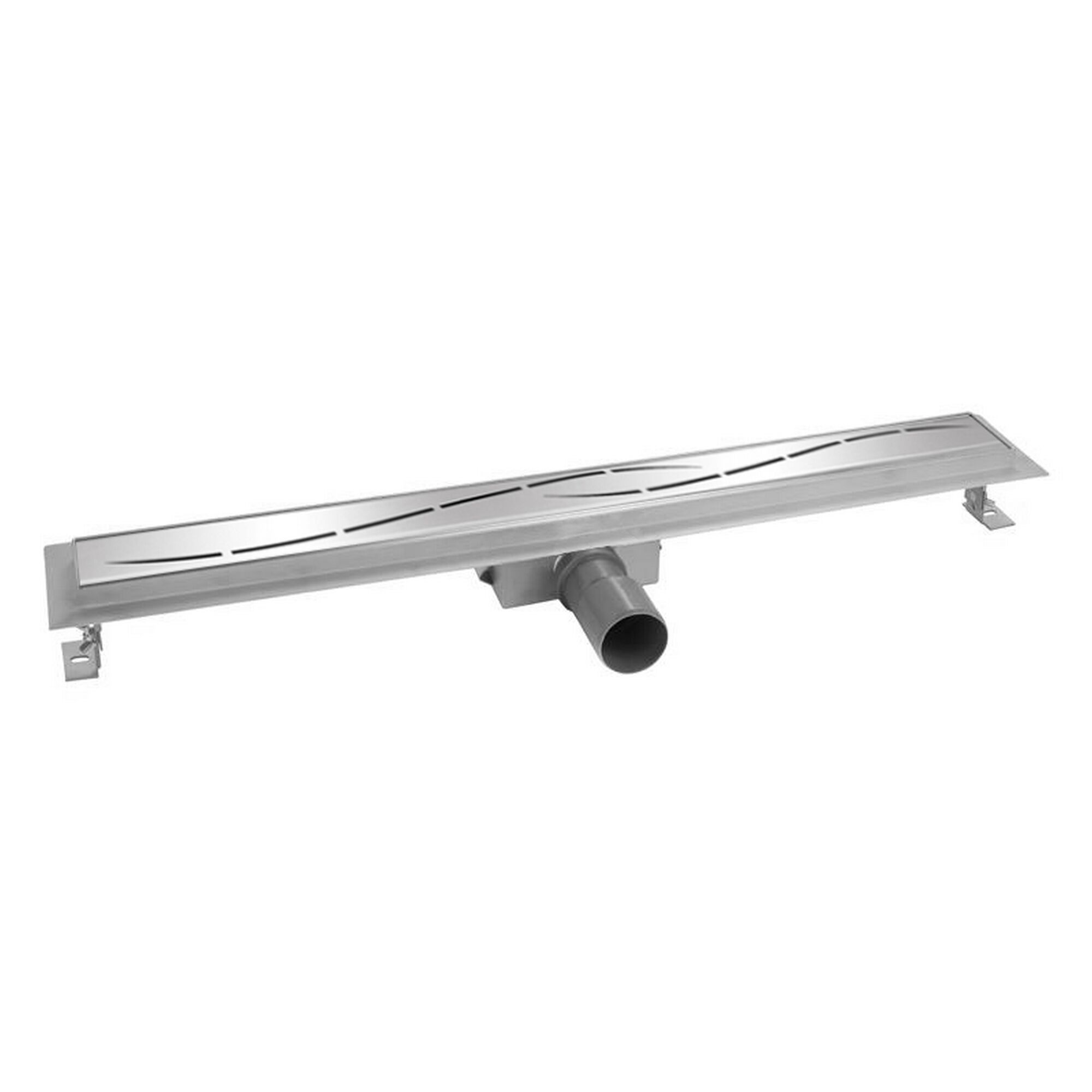 Duschrinne 80 cm mit gewelltem Muster