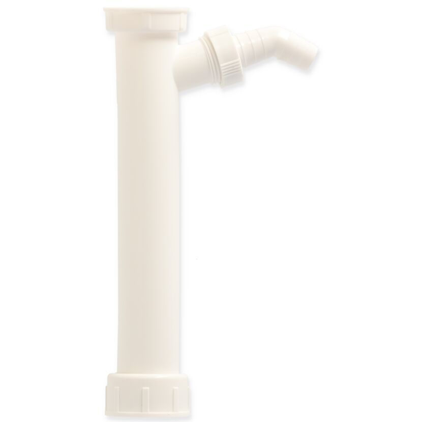 Weißer Siphon aus Kunststoff