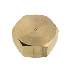Endkappe Messing blank 3/8" IG