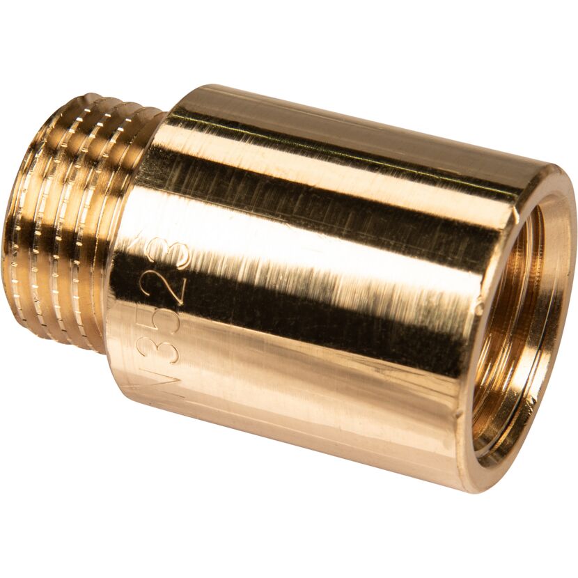 Hahnverlängerung Messing blank 1/2" IG/AG x 30 mm