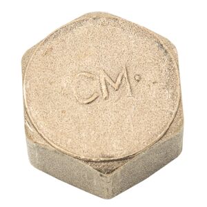 Kappe Messing blank 1/2" IG