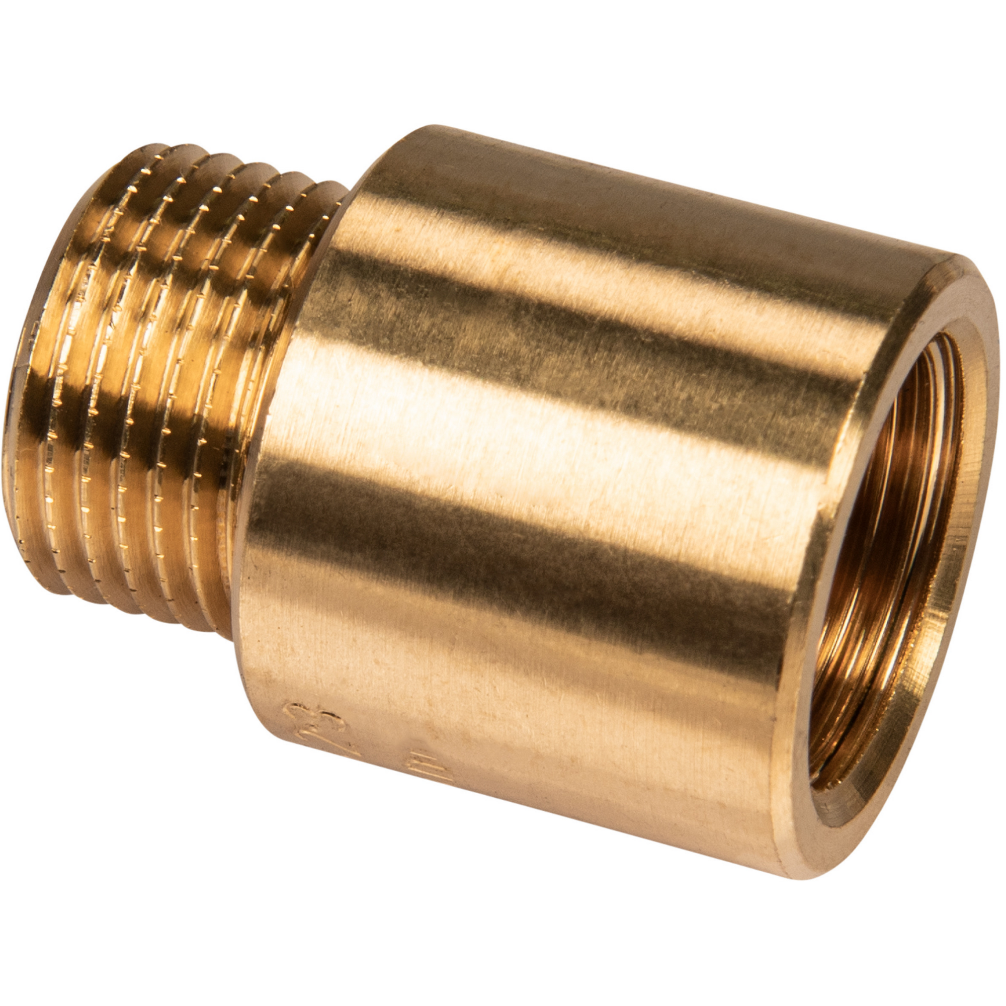 Hahnverlängerung Messing blank 3/8" IG/AG x 20 mm