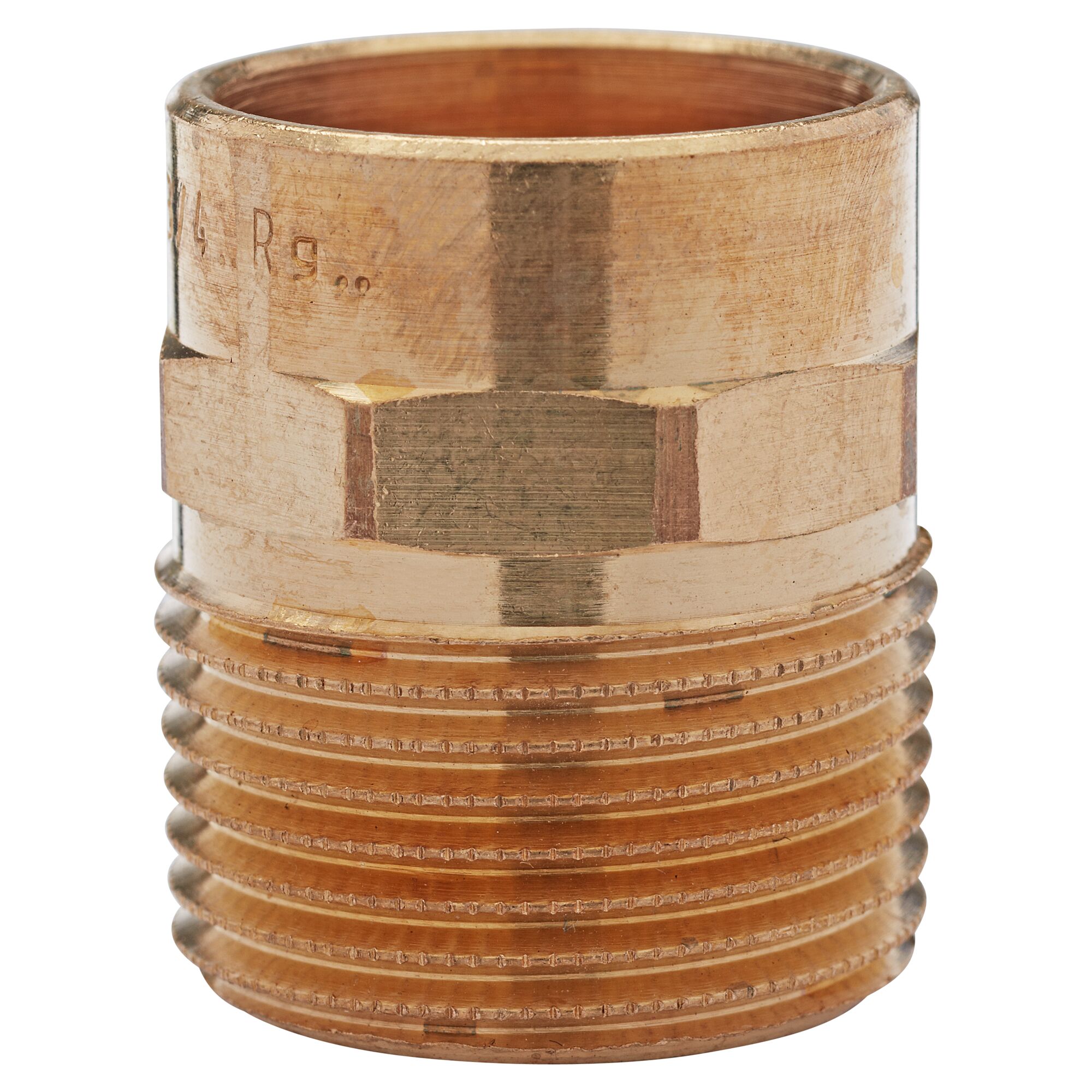 Messing Löt-Übergangsnippel 22 mm x 3/4" AG