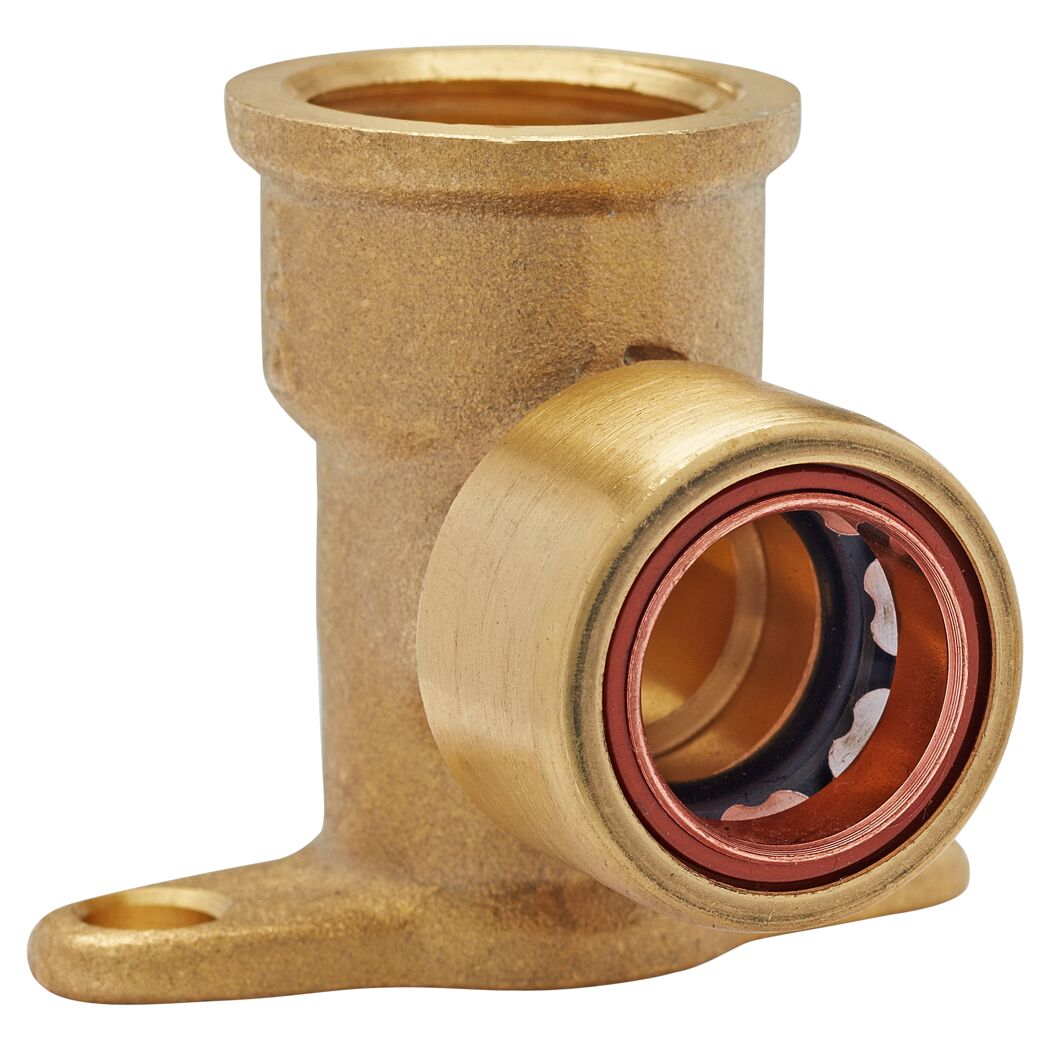Messing CU-Steck-Wandscheibe 15 mm x 1/2", IG, MS