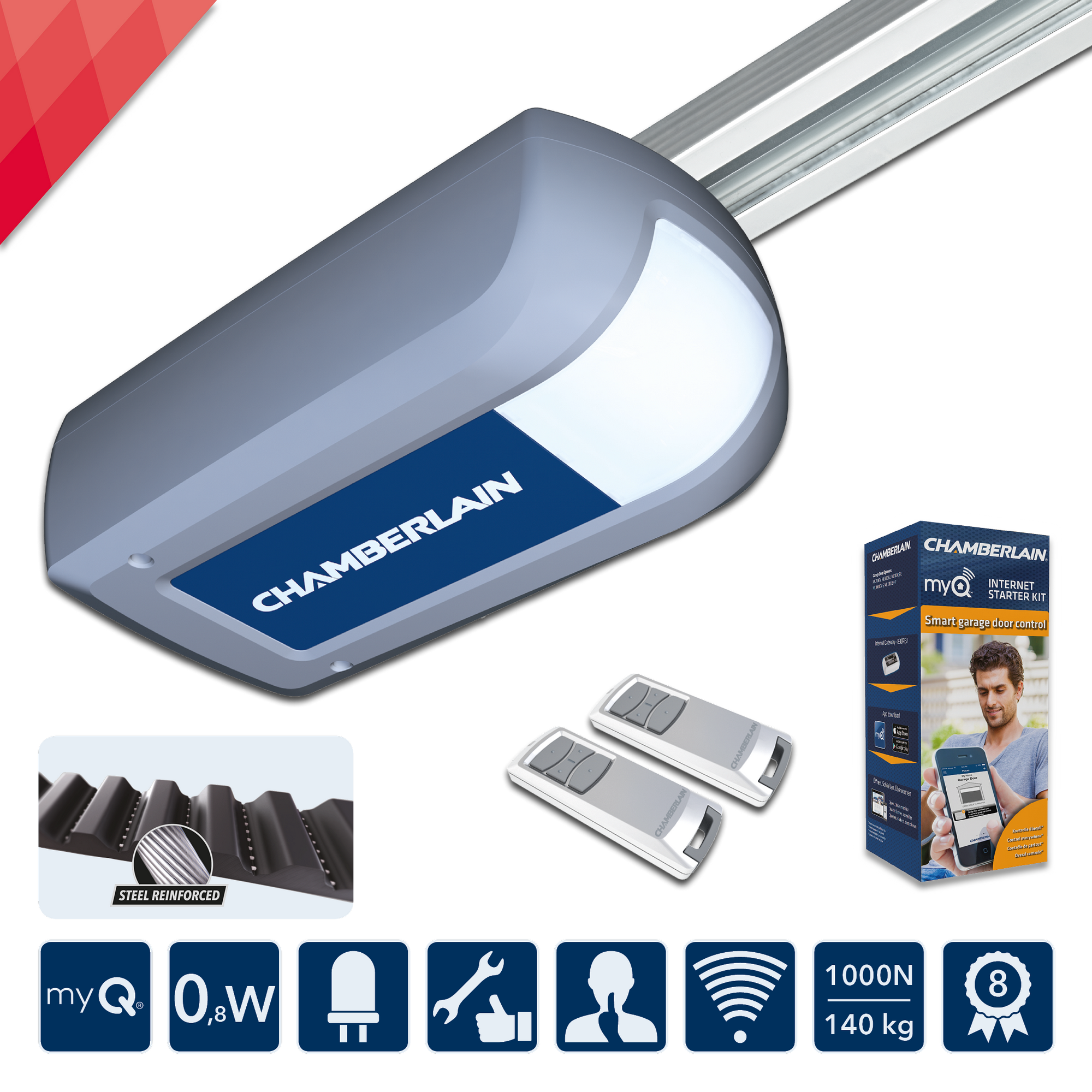 Garagentorantrieb 'ML1040EV-Smart' silber energieeffizient + product picture