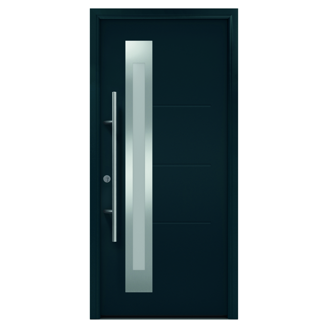 Bild von Haustür 'ISOPRO Secur 780S' anthrazitgrau 1100 x 2100 mm, links