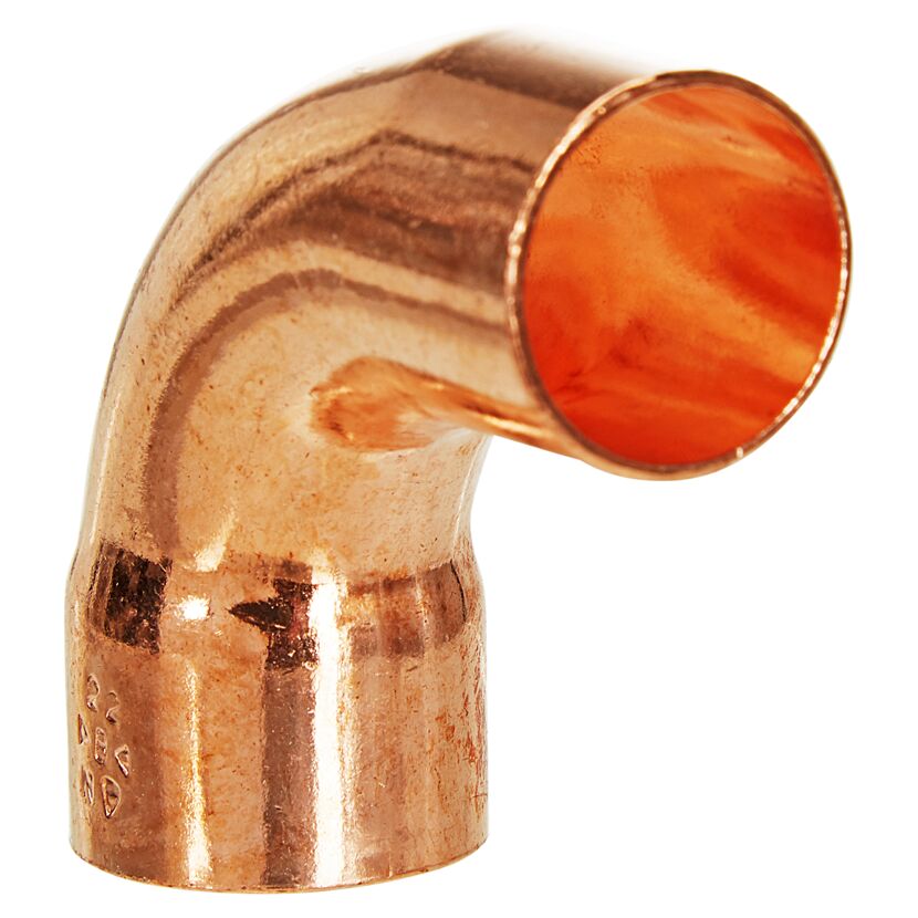 Kupfer Löt-Bogen 90° 22 mm