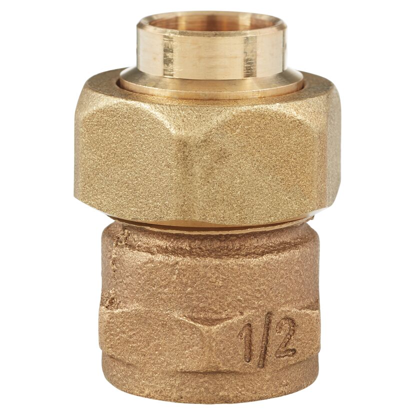 Messing Löt-Verschraubung 15 x 1/2" IG, konisch