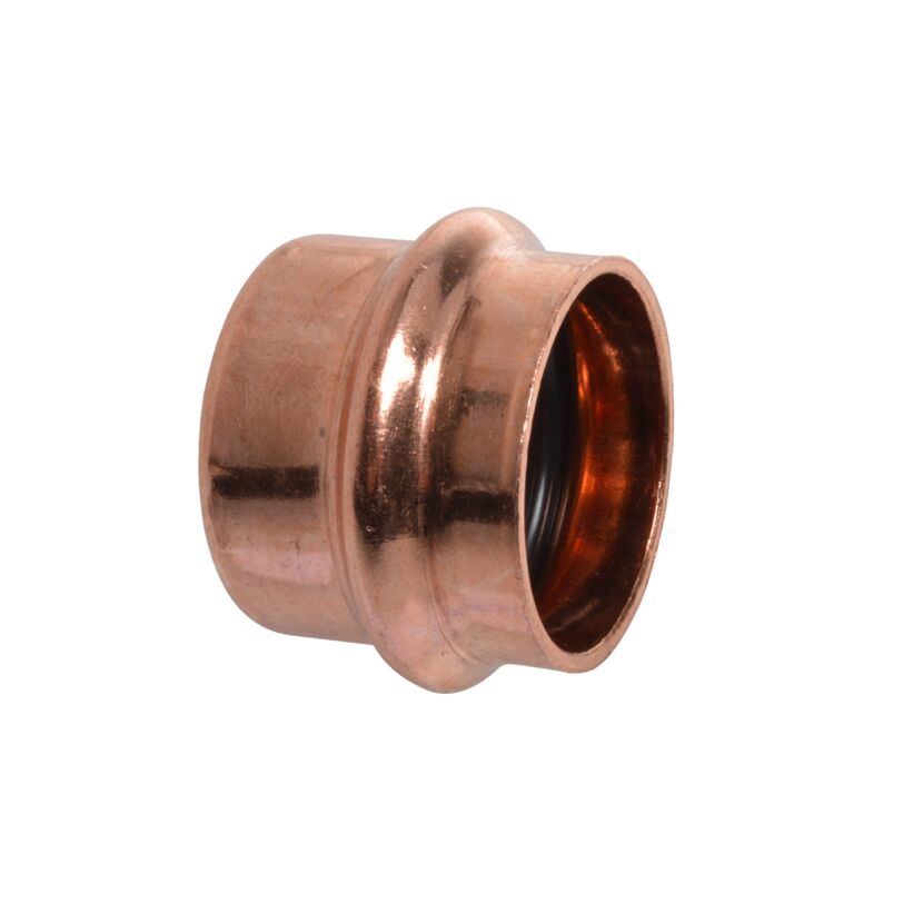Endkappe Kupfer blank Ø 15 mm, 1 Muffe 10 Stück