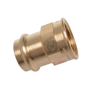 Übergangsmuffe Messing blank Ø 18 mm x 1/2" IG, 1 Muffe
