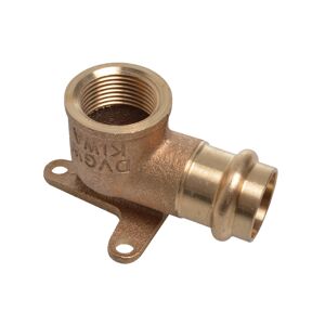 Wandscheibe Rotguss blank Ø 15 mm x 1/2" IG, 1 Muffe 10 Stück