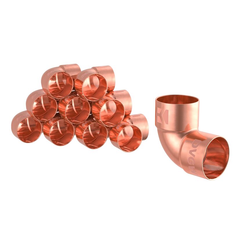 Muffen 90° Winkel Kupfer Ø 18 mm 10 Stück
