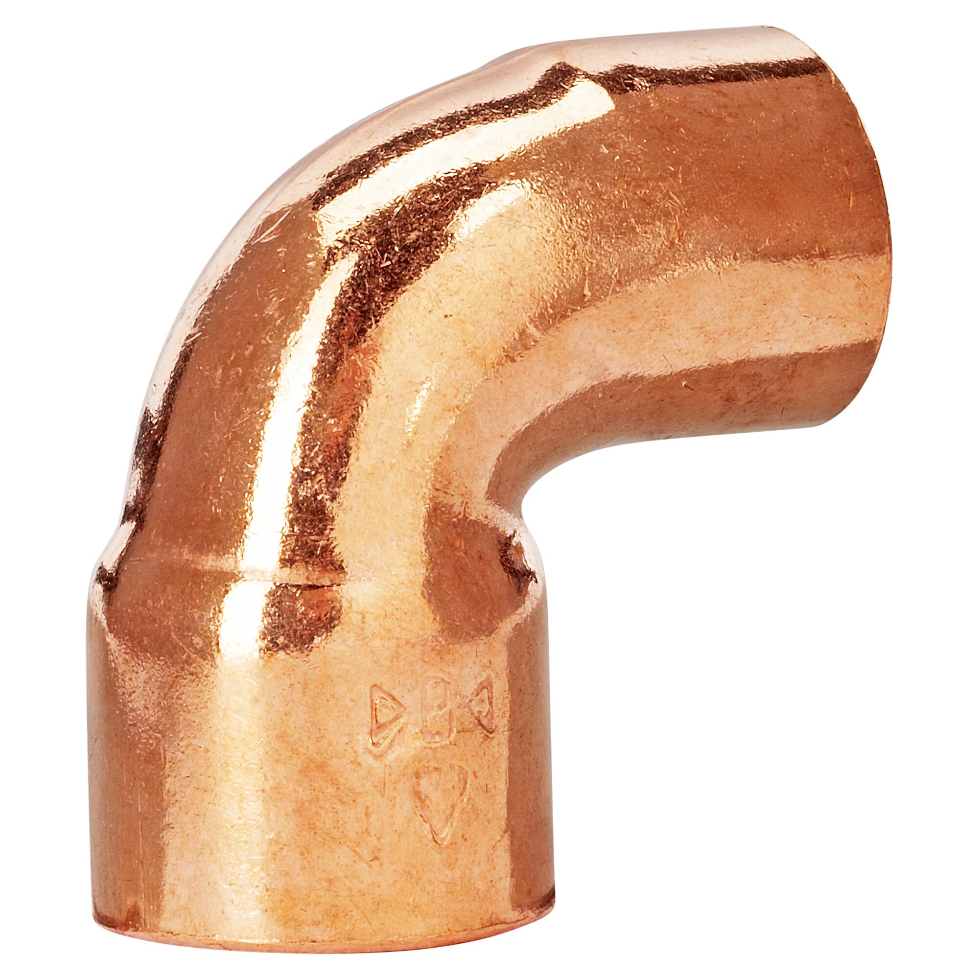 Kupfer Winkel 90° mit Muffe