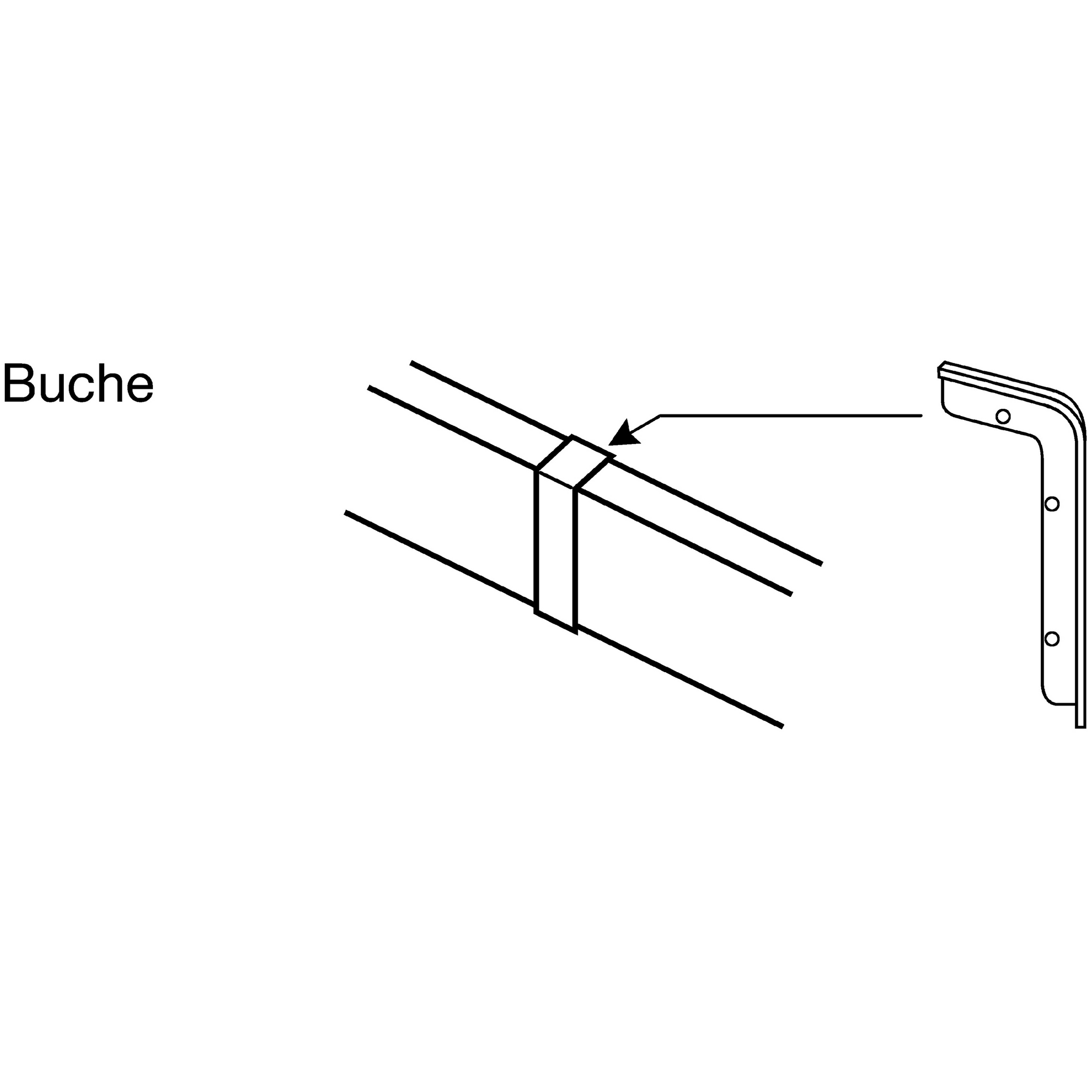 Sockelleistenverbinder 'Wiroflex' buchefarben, 2 Stück + product picture