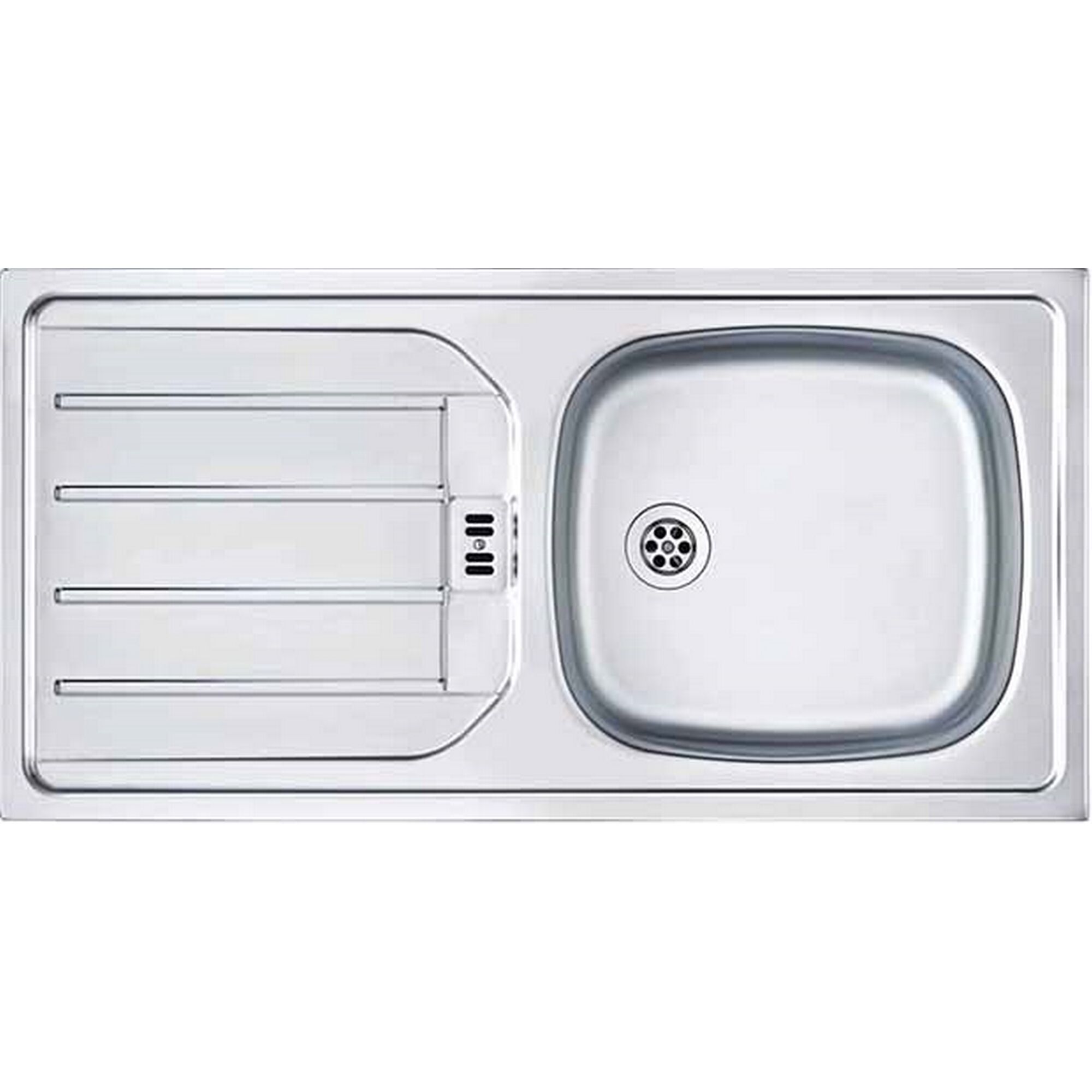 Edelstahlspüle mit Abtropffläche