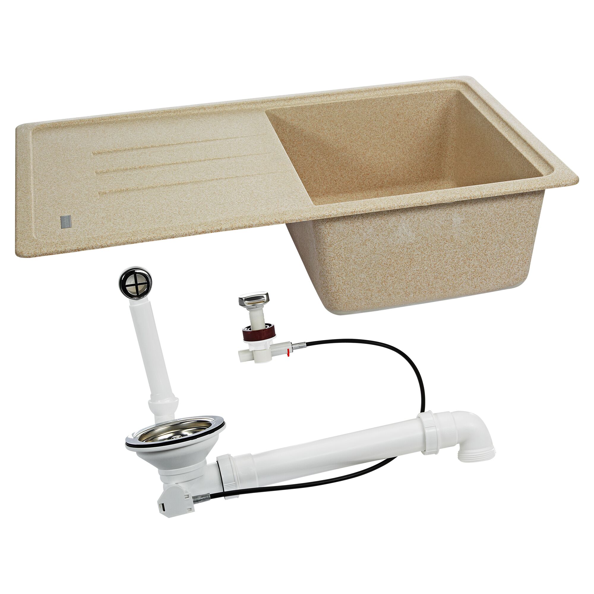 Einbauspüle Malta 45 mit Abflussgarnitur