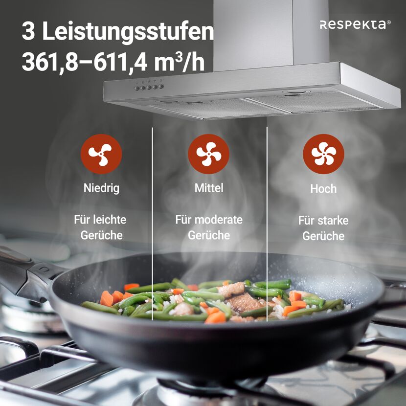 Blockhaube 'CH 22098 IXB' 60 cm, Edelstahl