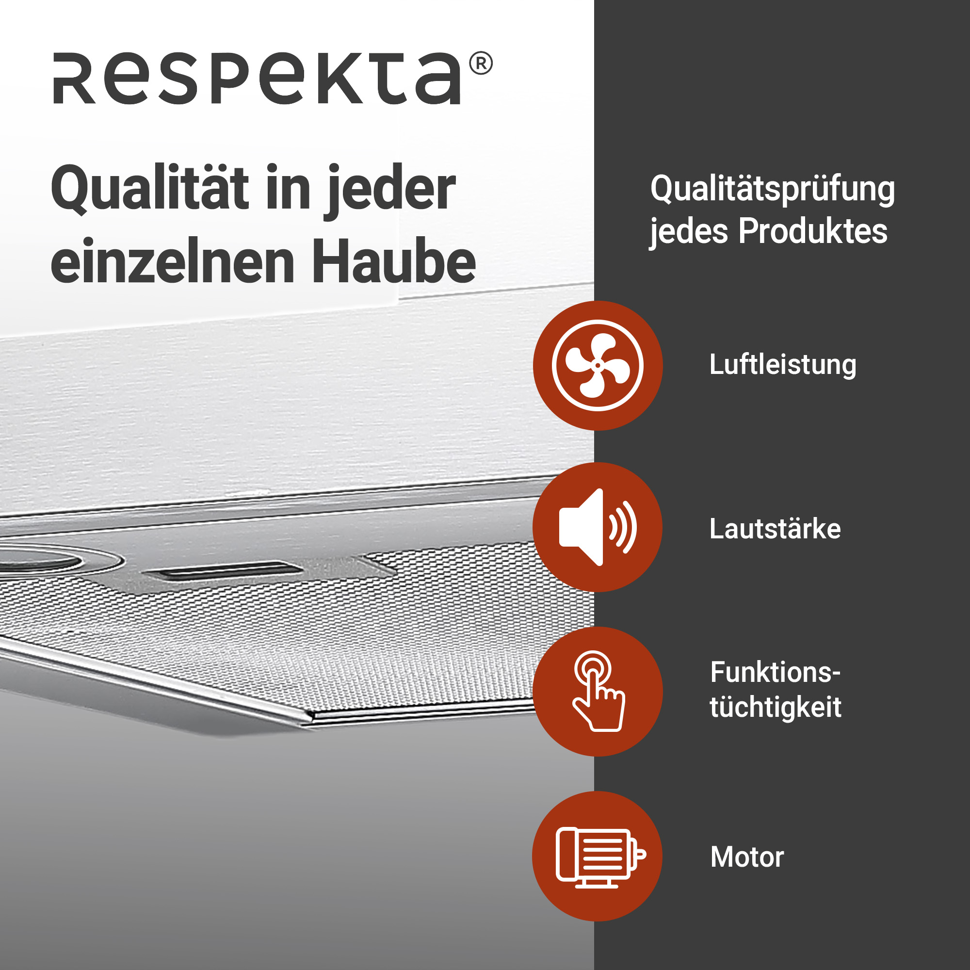 Blockhaube 'CH 22098 IXB' 60 cm, Edelstahl