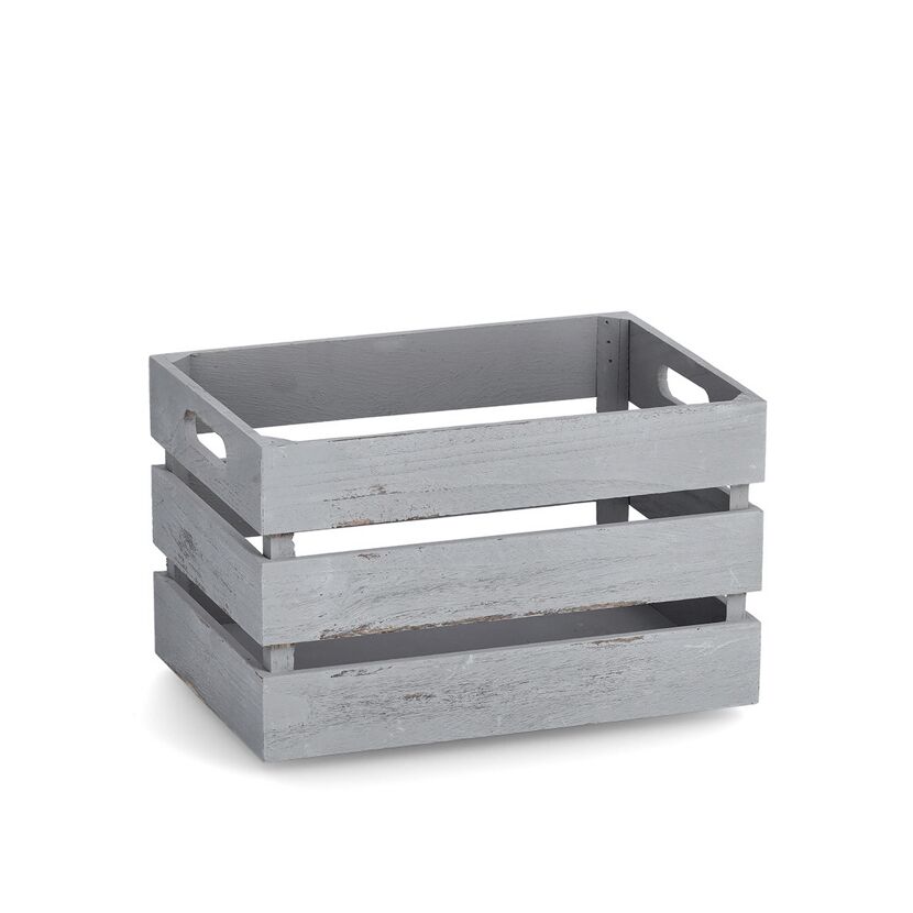 Aufbewahrungskiste 'Vintage' grau 31 x 19,5 x 21 cm