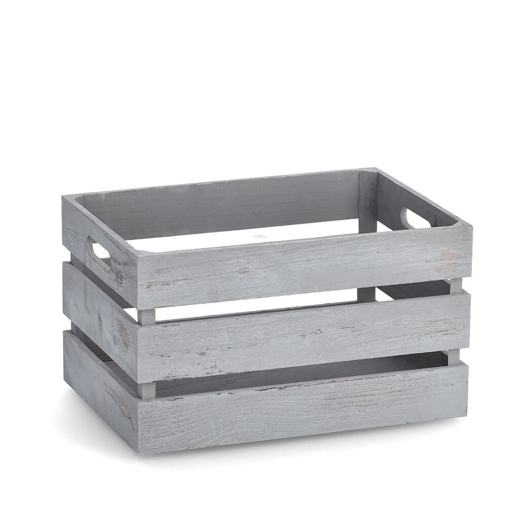 Aufbewahrungskiste 'Vintage' grau 35 x 20,5 x 25 cm
