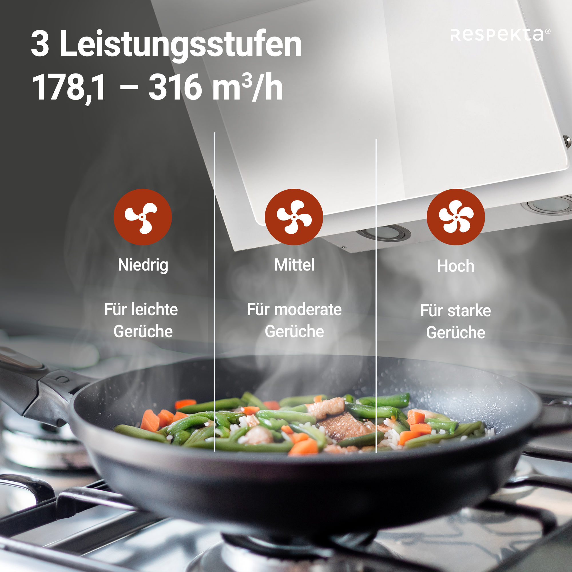 Kopffreie Schräghaube 'CH 33060 WB'