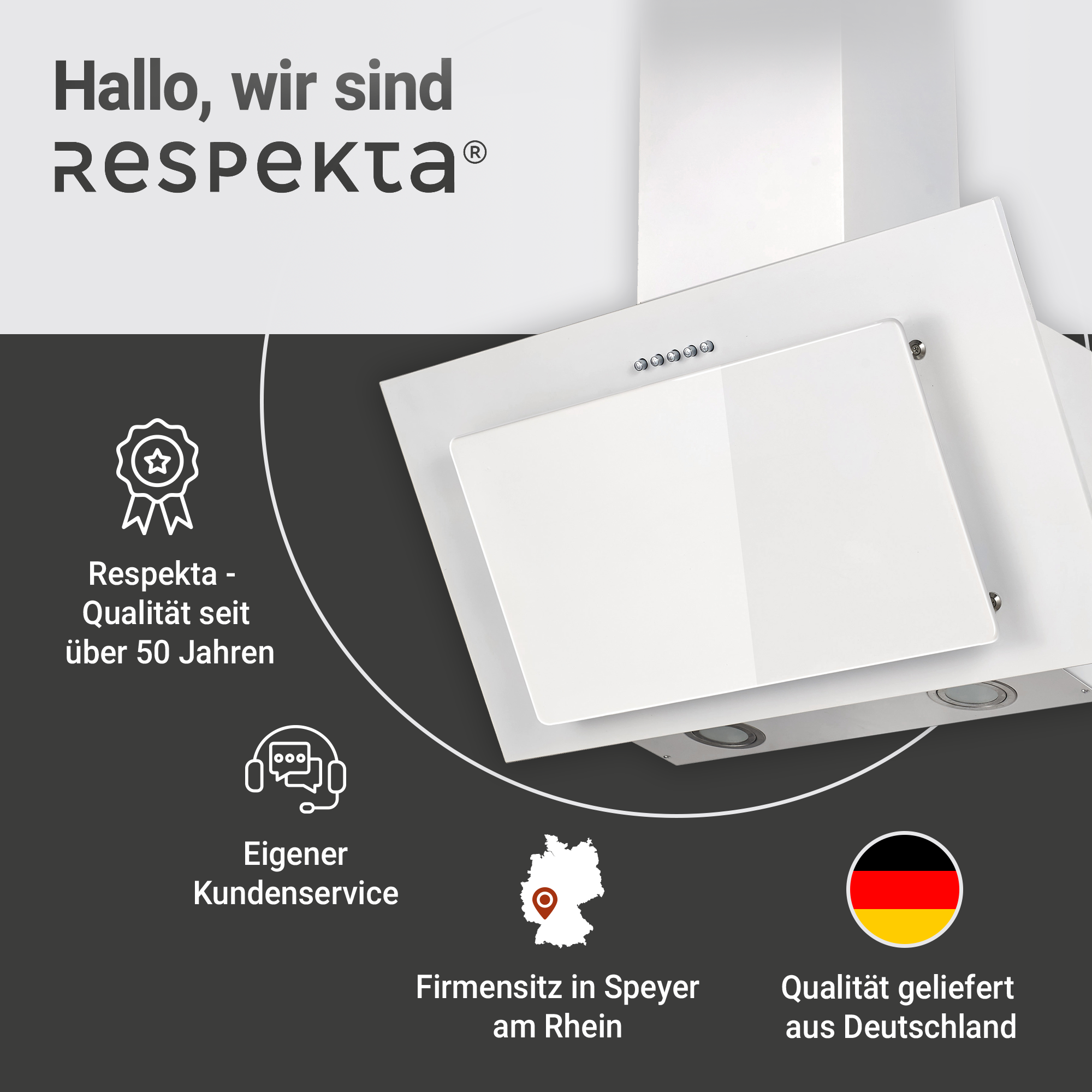 Kopffreie Schräghaube 'CH 33060 WB'