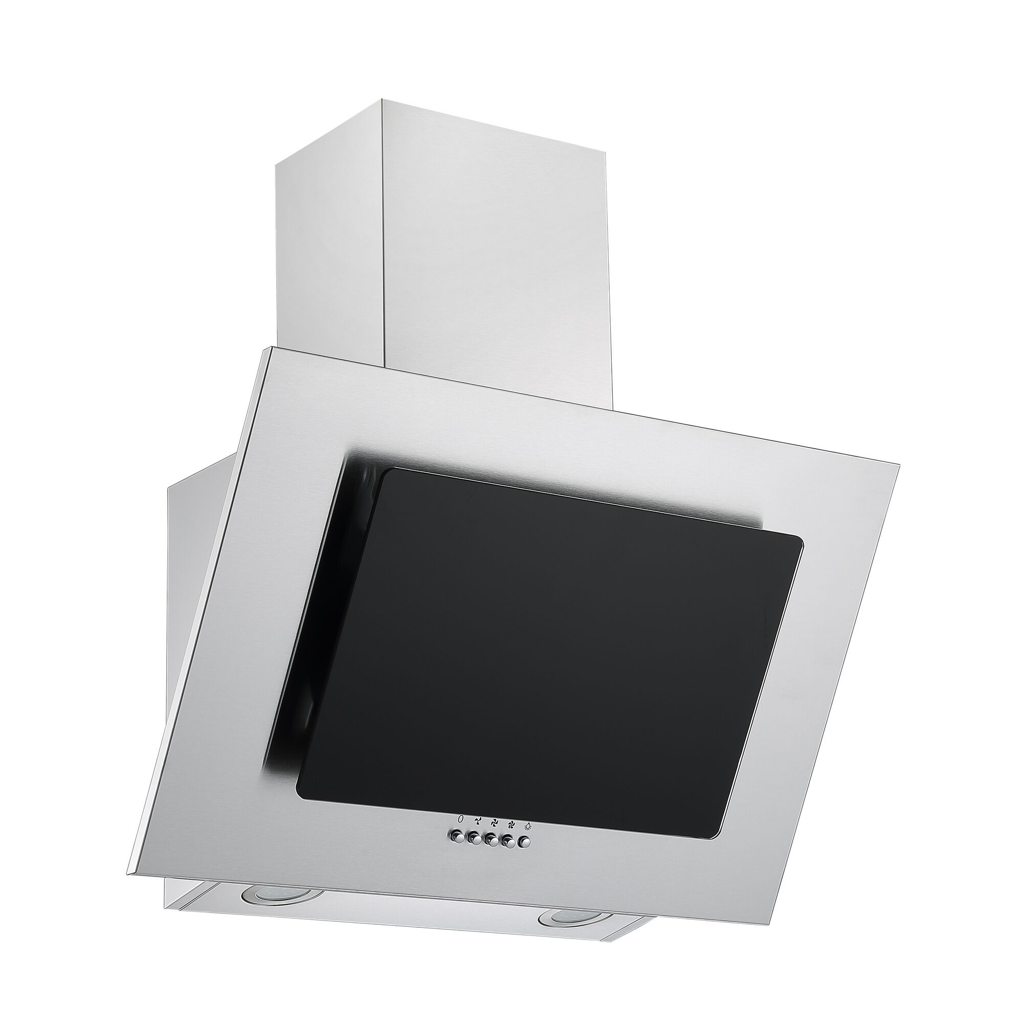 Dunstabzugshaube, silber, schwarz