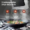 Schräghaube 'CH 2060 SBM' Edelstahl/Glas schwarz 60 cm