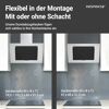 Schräghaube 'CH 2060 SBM' Edelstahl/Glas schwarz 60 cm