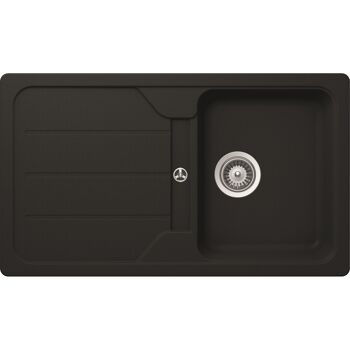 Einbauspüle 'Sofia 100' schwarz 860 x 500 mm