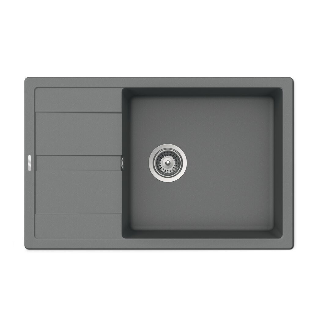 Graue Spüle Fiona 100XL Croma von oben