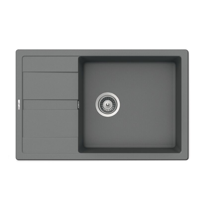 Graue Spüle Fiona 100XL Croma von oben