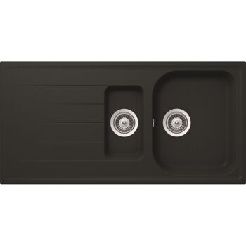 Einbauspüle 'Estia 150' schwarz 1000 x 500 mm