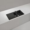 Schwarzes Doppelspülbecken Estia 150 Onyx
