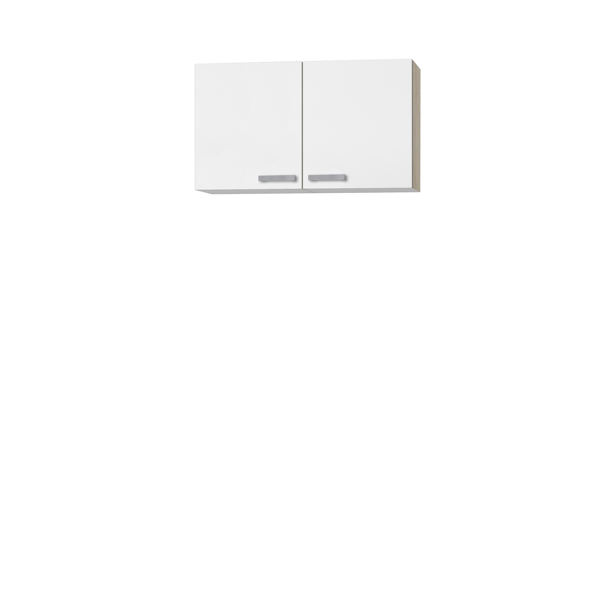 Oberschrank 'OPTIkult Zamora' weiß/eichefarben 100 x 57,6 x 60 cm + product picture