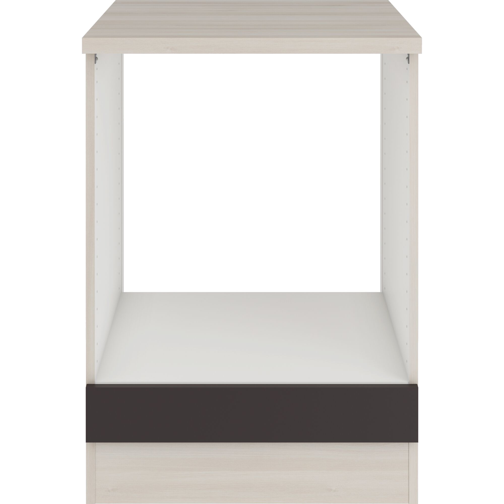 Holzschrank mit Einlegeboden für Herd