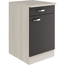 Unterschrank 'OPTIkult Faro' anthrazit/akaziefarben 50 x 84,8 x 60 cm