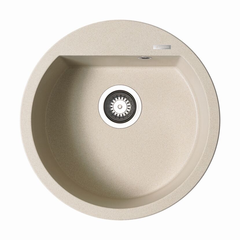 Einbauspüle 'Alazia' beige Ø 51 cm