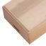 Ecke einer Holzkiste mit Griff