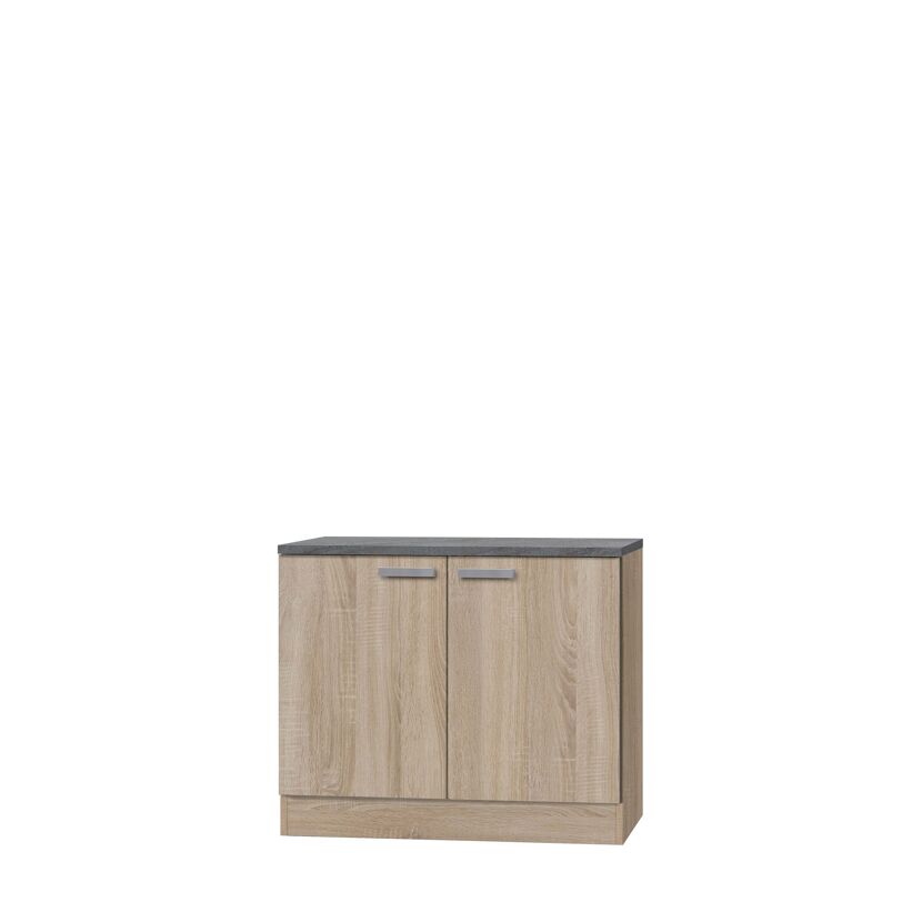 Kleiner, zweiflügeliger Spülschrank