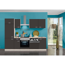 Verkleinertes Bild von Küchenzeile mit E-Geräten 'OPTIkompakt Faro' anthrazit/akaziefarben 270 cm