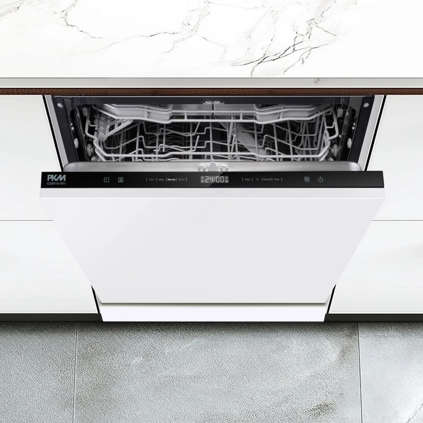 Winkelküche mit E-Geräten 'OPTIkoncept Arvid986' weiß 270 cm
