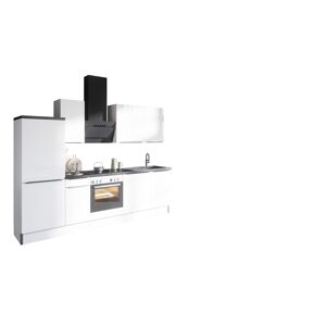 Küchenzeile mit E-Geräten 'OPTIkoncept Arvid986' weiß 270 cm
